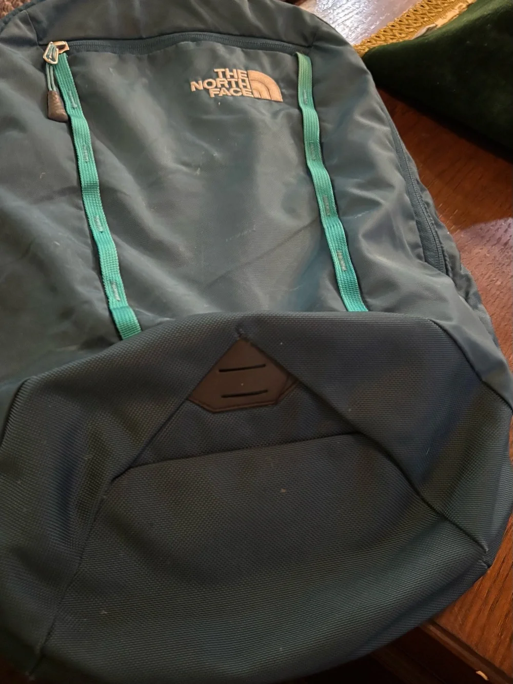 The North Face Microbyte FlexVent Laptop Backpack Teal Blue Padded School Travel
